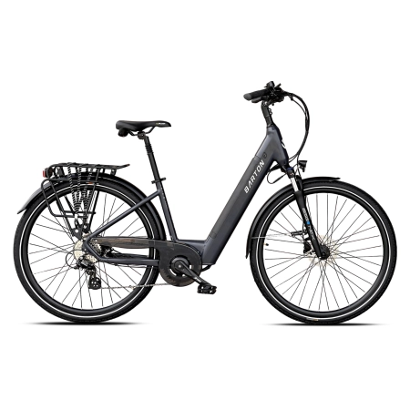 rower elektryczny barton trip 2.0 easy grafit miejski trekking rowex
